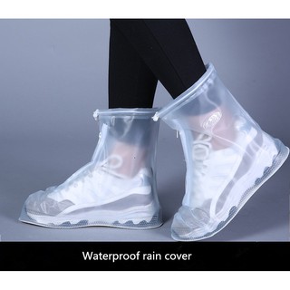 Reusable Rain Shoe Covers Flat Waterproof Overshoes Anti-slip Rain Boot