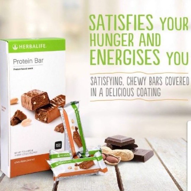 Herbalife Chocolate Peanut Protein Bar 1 Bar 3 Bars 7 Bars With Out Box Cut Qr Code Shopee Malaysia