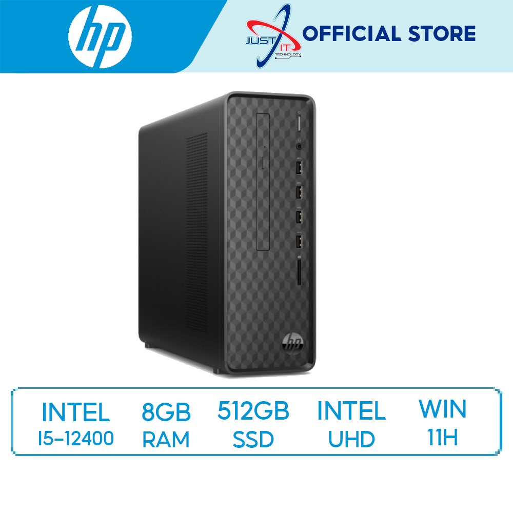 HP SLIM S01PF2042D DESKTOP PC ( I512400 8GD4 512SSD WIN11H