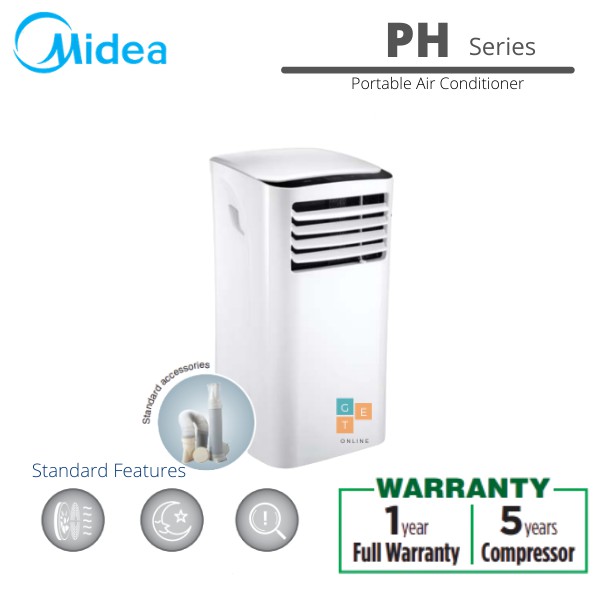 Midea 1 0hp Ph Series Portable Air Cond Model Mph 09crn1 Shopee Malaysia