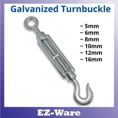 8mm & 6mm 10mm Galvanised Wire Strainers 12mm