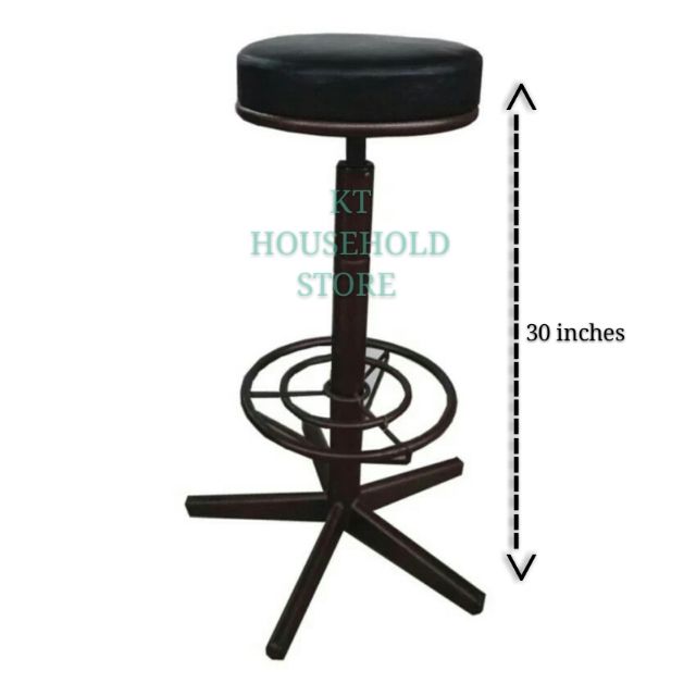 KT WARE 30" Metal Wrought Iron High Bar Stool/Counter Chair/Kerusi