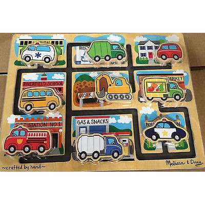 melissa and doug wooden vehicles maze puzzle