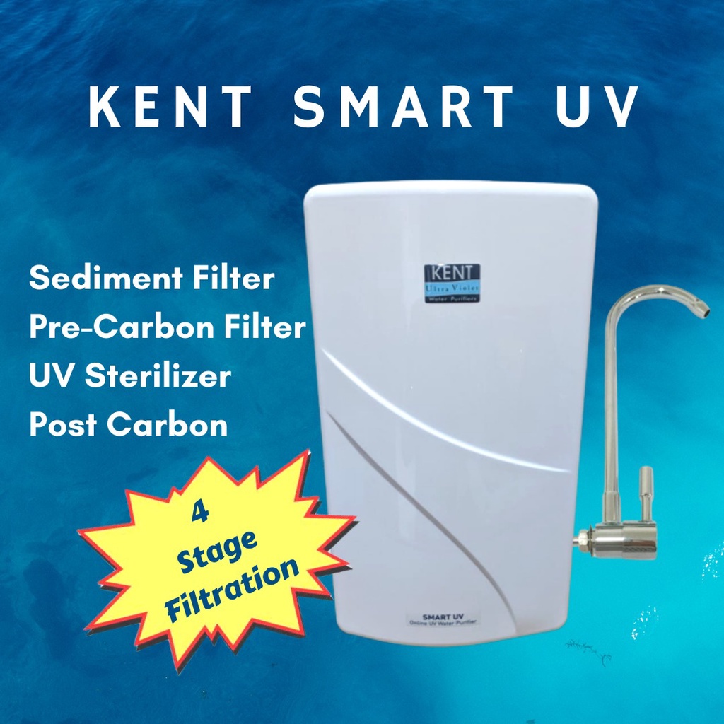 Kent Smart K3000 Water Purifier Water Filter Options With UV or With UF Drinking Water Filtrations