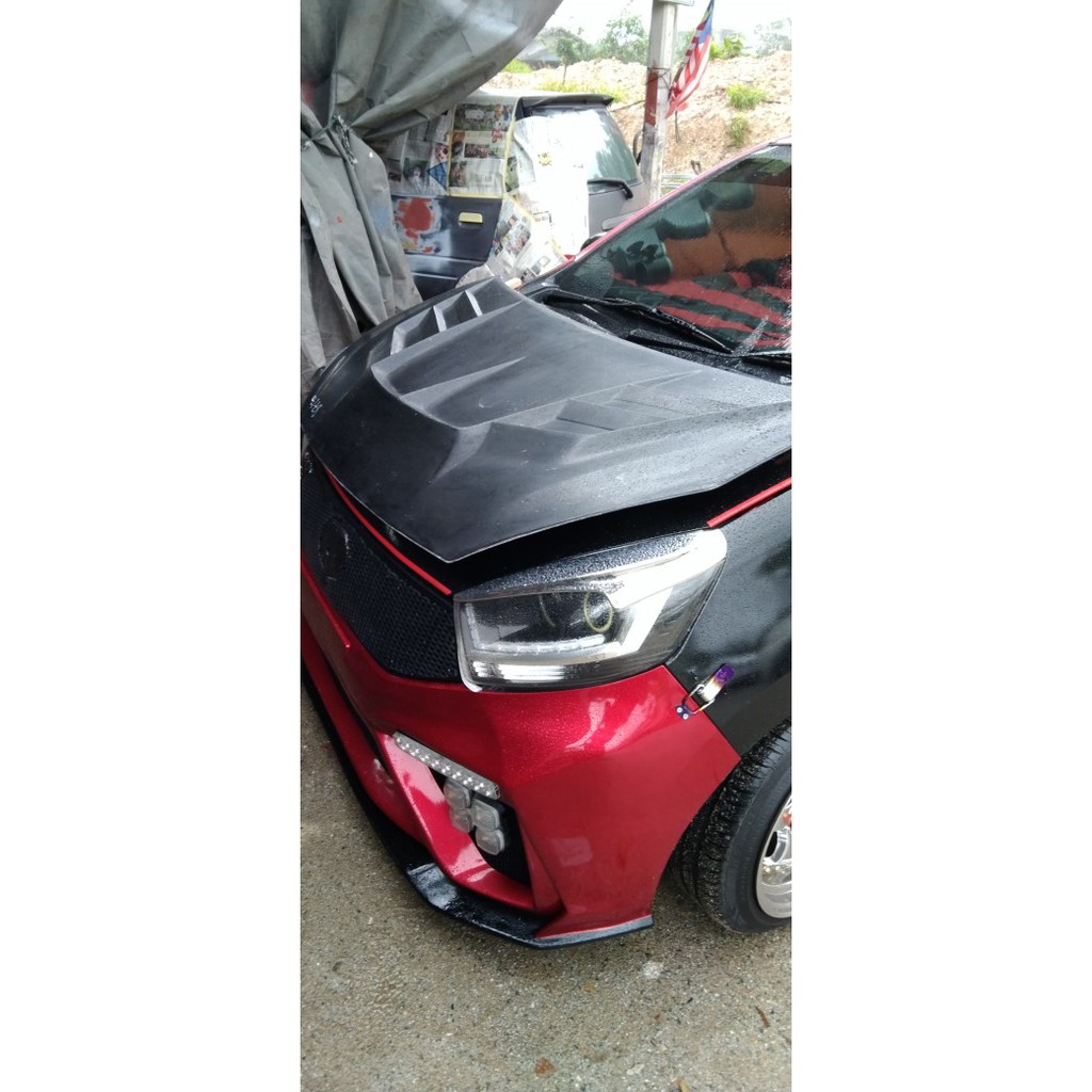 Perodua Axia Mugen Rr Bonet Fibre Material Betong Bodykit Shopee Malaysia