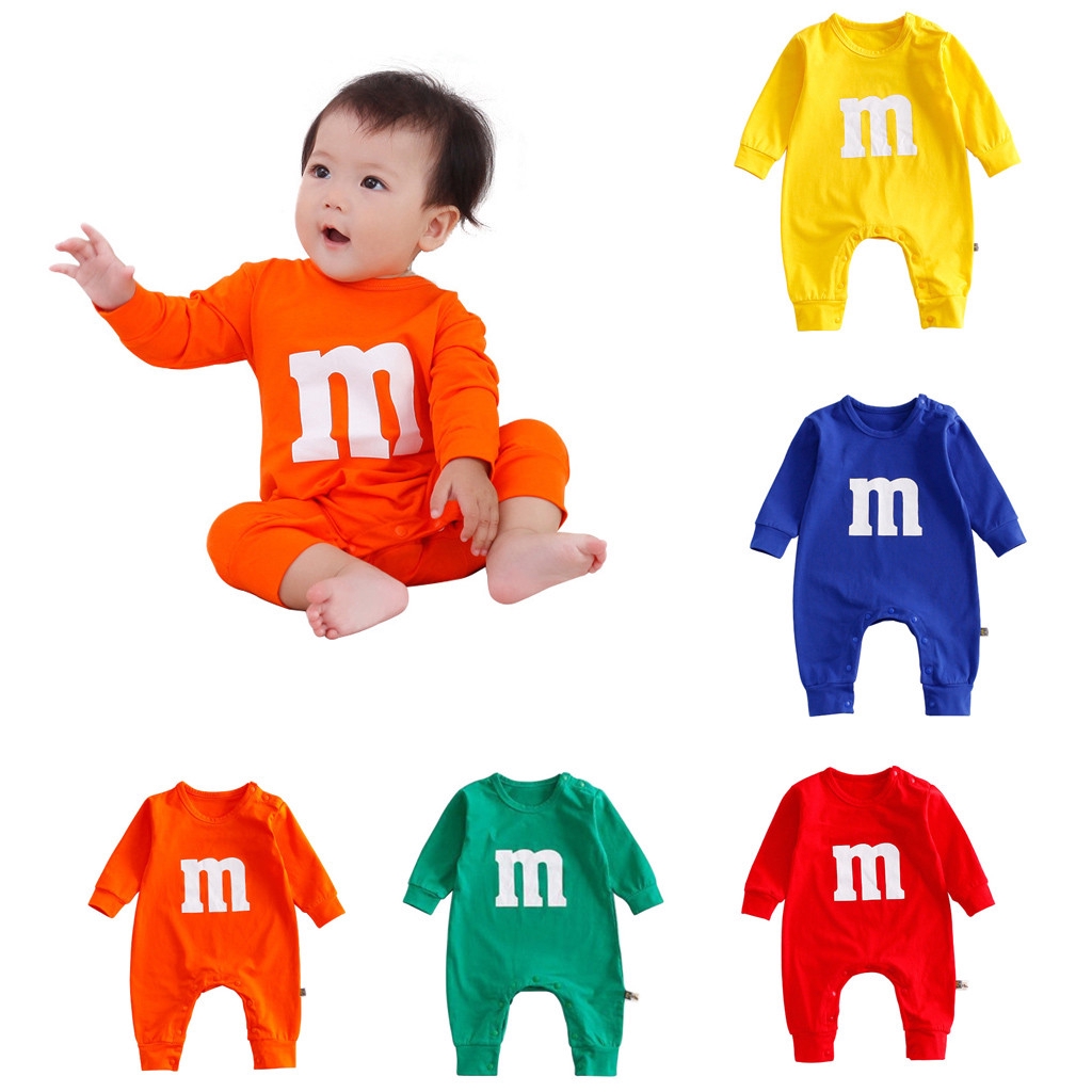 m&m baby romper