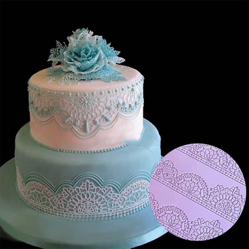 Flower Lace Mat Fondant Mold Wedding Cake Decorating Sugarcraft