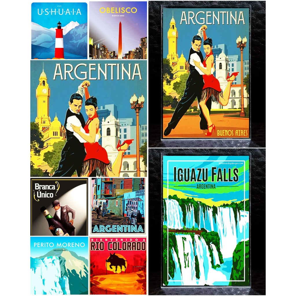 Acrylic Fridge Magnet Argentina 2 × 3 Inches Souvenir 2x3 "