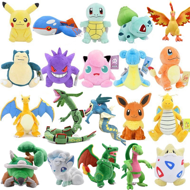 Pokemon Pikachu plush toy doll Charizard bulbasaur Psyduck Squirtle Snorlax dolls girlfriend baby Birthday gift Stuffed