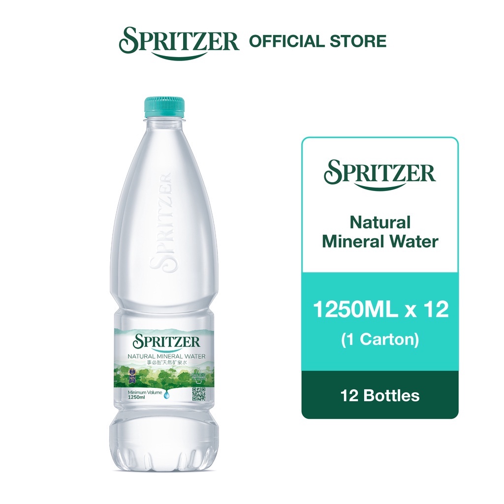 Spritzer Natural Mineral Water (1250ML X 12) | Shopee Malaysia