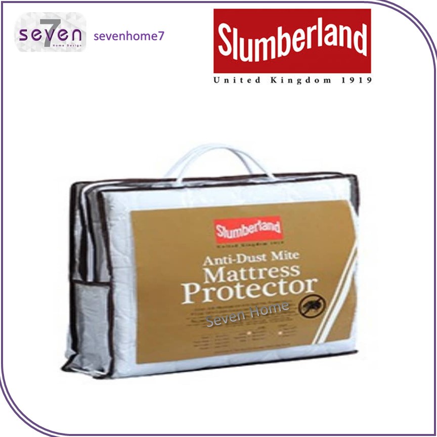 Slumberland Anti Dust Mite Mattress Protector Queenking Shopee