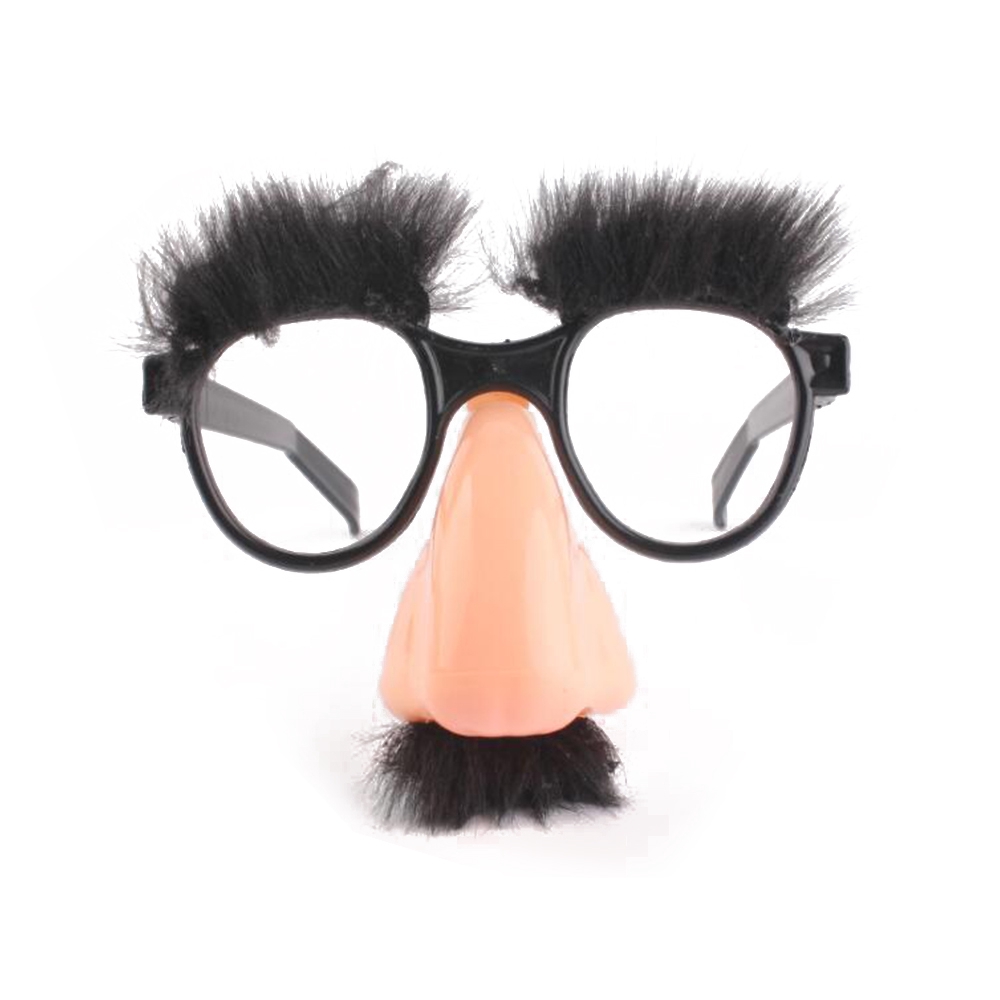 Halloween Decoration Big Nose Funny Glasses Nose Hair Eyebrow Makeup  Magician Funny Whole Fool Fool Props | Shopee Malaysia