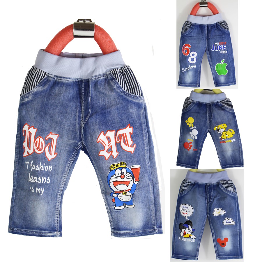 Children S Clothing Boys Dog Apple Mouse Jeans Dark Blue Pants Kids Trousers Shopee Malaysia - doge pants doge pants doge pants doge pants doge roblox