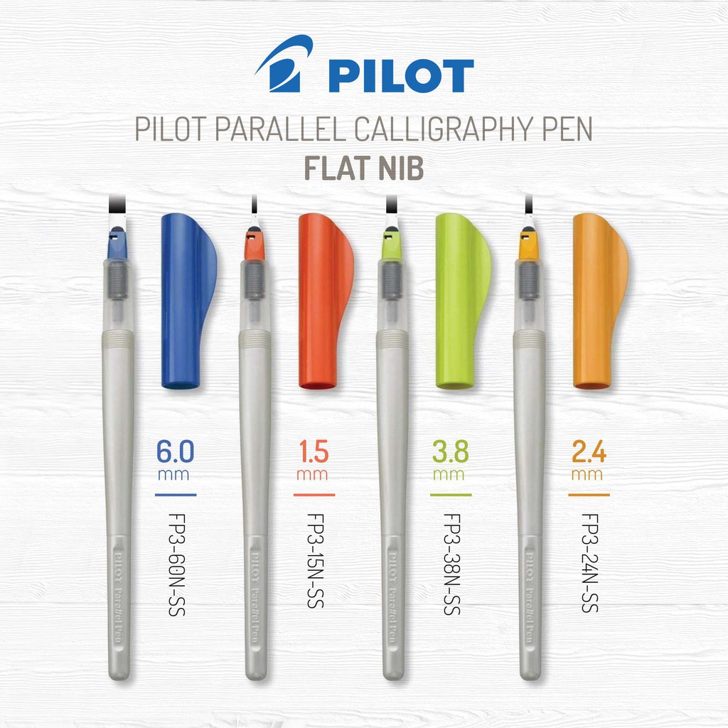 Pilot Parallel Pen Calligraphy Jawi 3.8mm 6.0mm Shopee