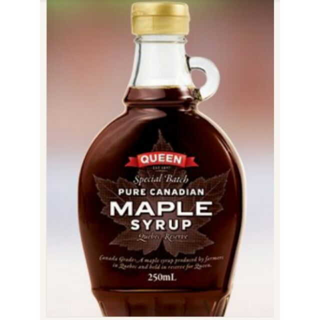 QUEEN 100% PURE MAPLE SYRUP 250ML