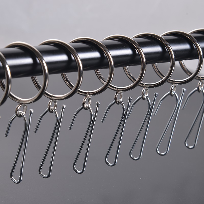 Good quality single curtain hook for hanging curtainsteel 50PCS A