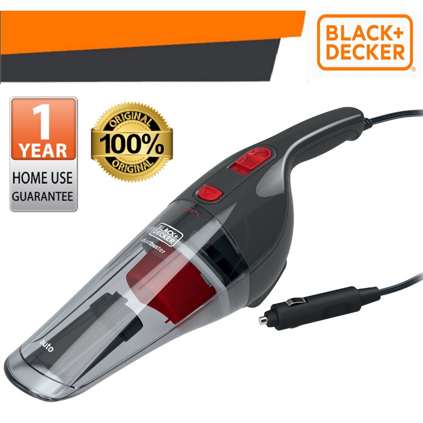 BLACK & DECKER NV1210AV-B1 12V CAR VACUUM WITH ACCESSORIES DUSTBUSTER AUTO HANDHLED VACUUM SAFETY SAVETIME EASY USE