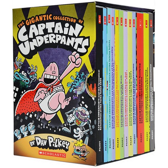 Scholastic Captain Underpants Boxset (12books) | Shopee Malaysia