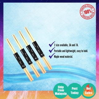 Standard Maple Drum stick/ Drumstick/ Bamboo Drum Stick(Per PAIRS)