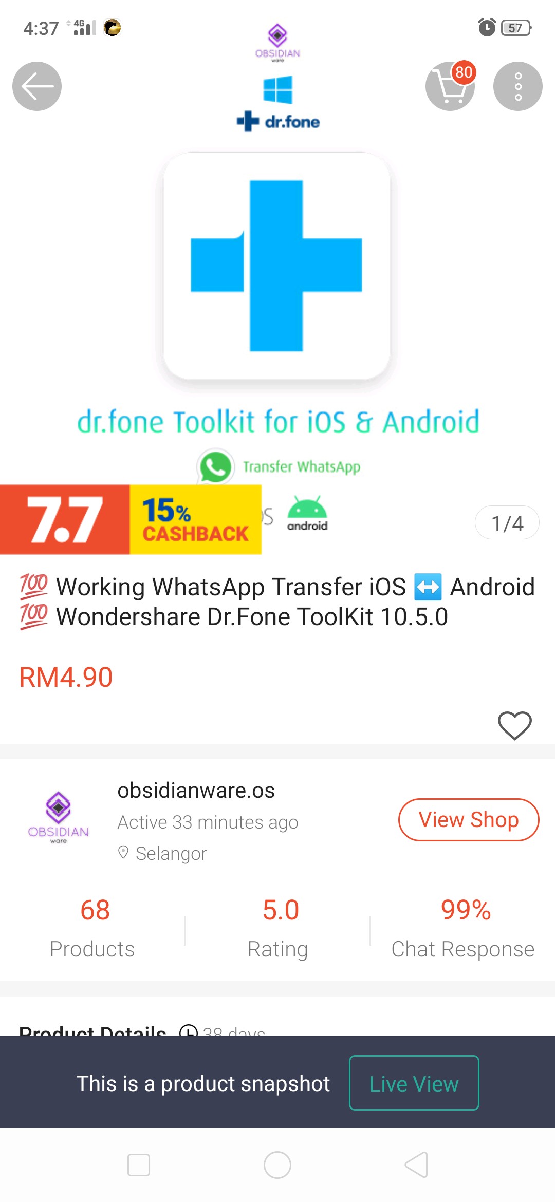 Dr.fone Whatsapp Transfer