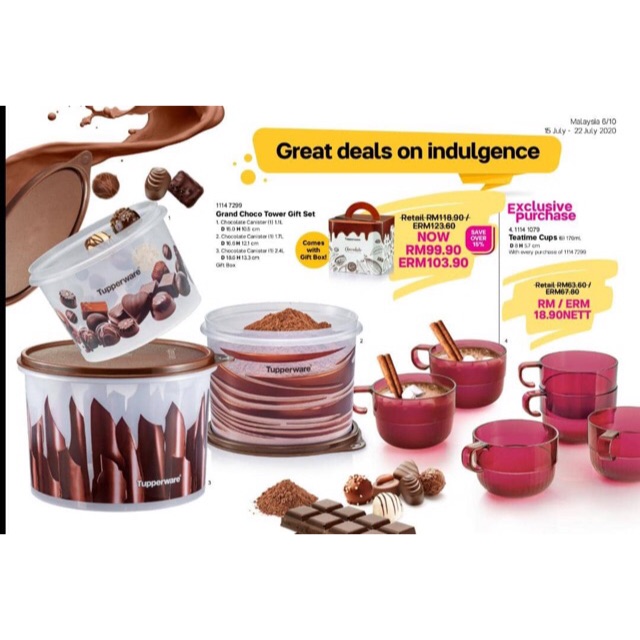 Tupperware Grand Choco Tower Gift Set