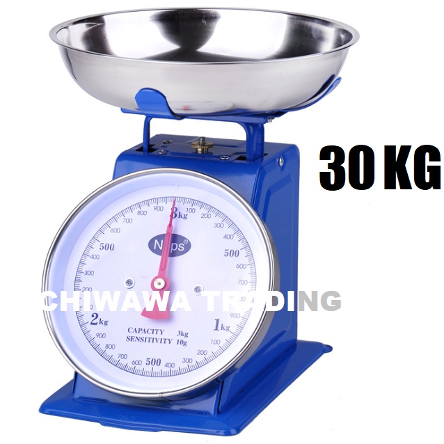Commercial Mechanical Weighing Scale Market Kitchen Bowl Scale 30kg / Timbang Berat Alat Penimbang Buah Dan Sayuran
