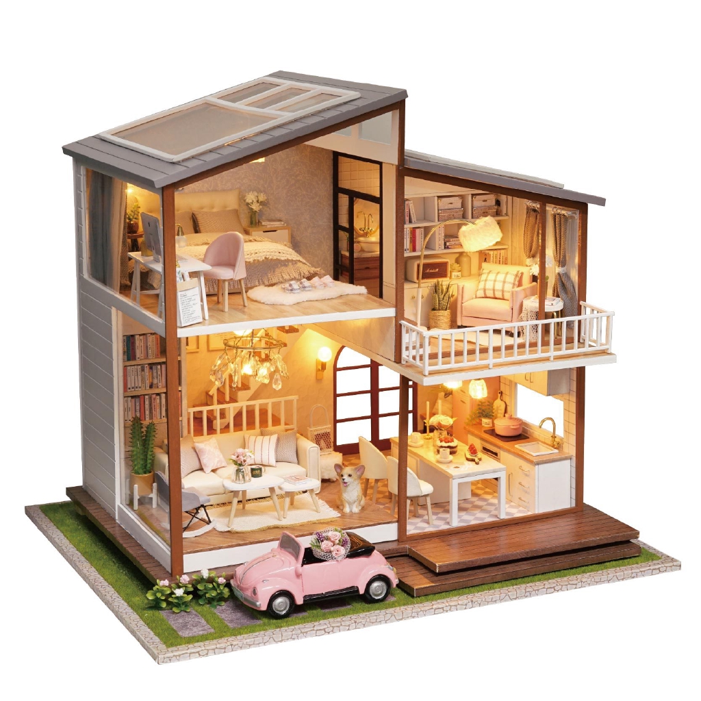 handmade wooden dolls house