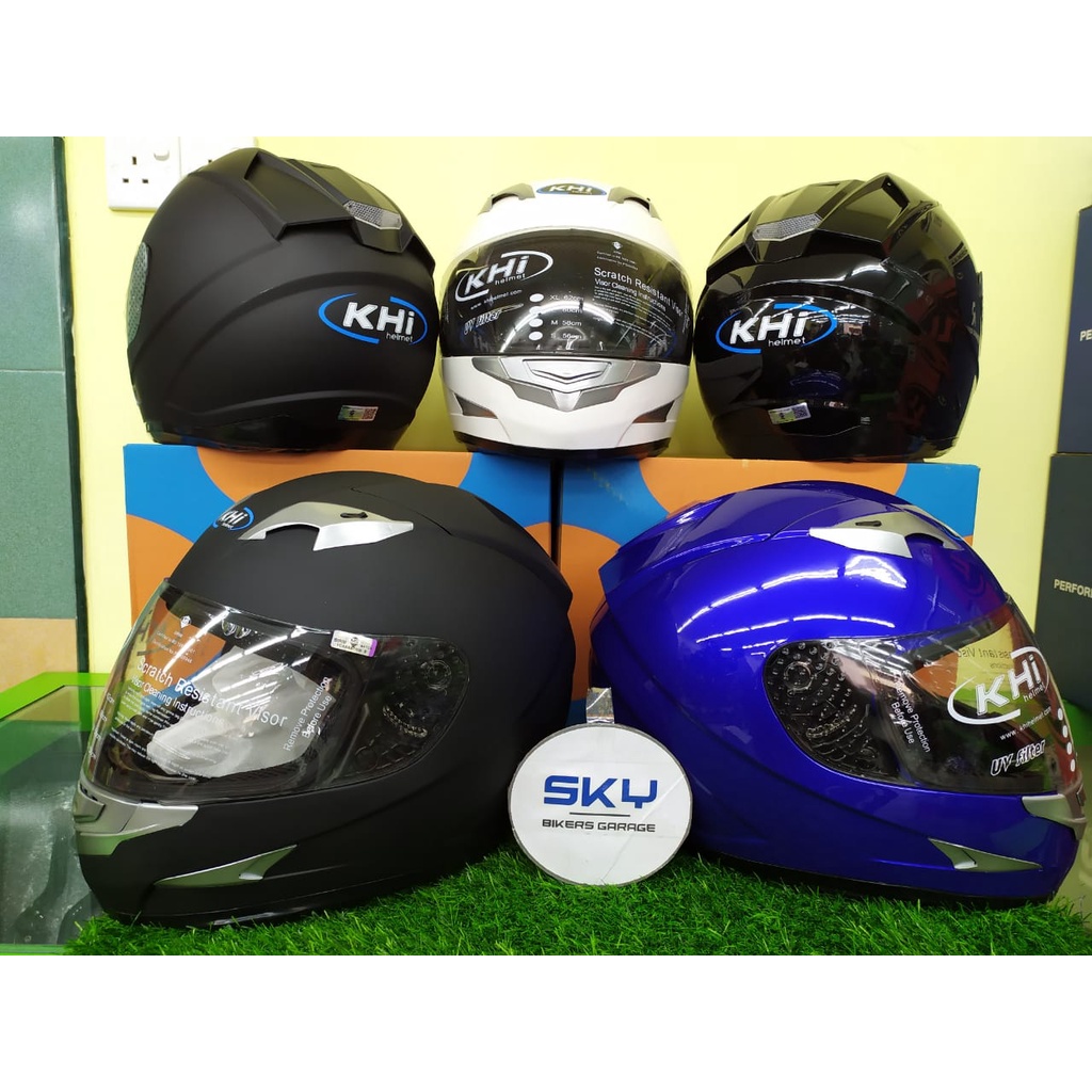 100 Original HELMET KHI FULL FACE K110 SIRIM Certified Size L (60cm) Only Available for L size