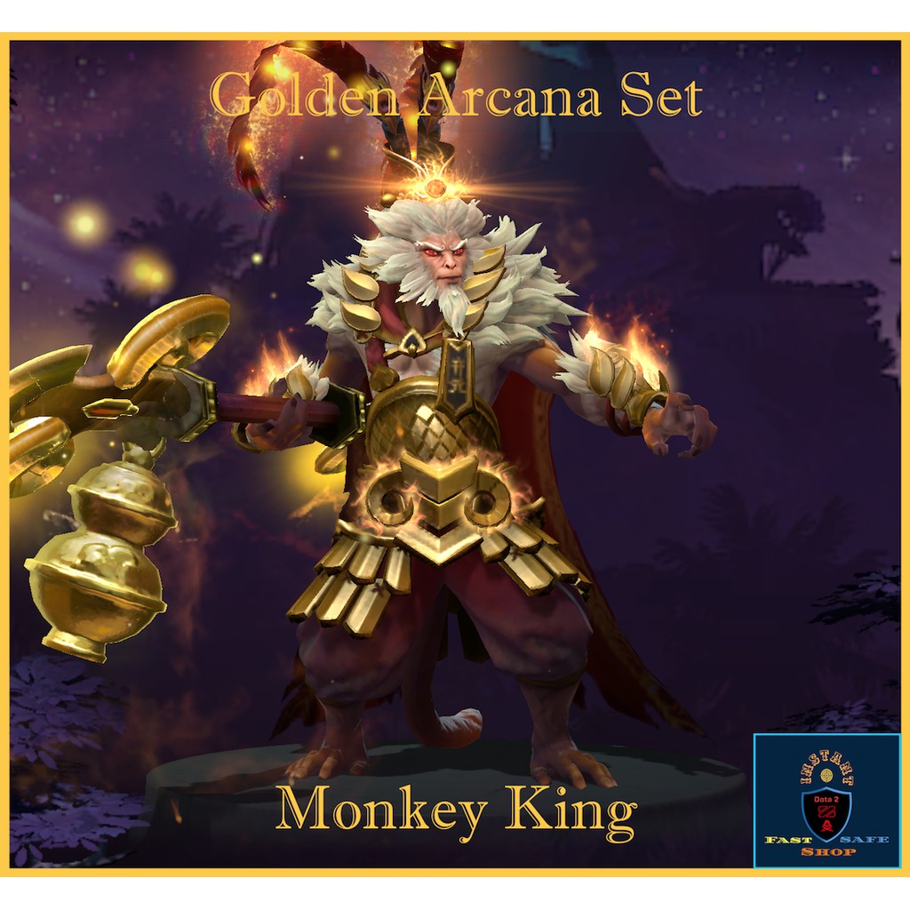 Dota 2 Monkey King Golden Arcana Set Shopee Malaysia