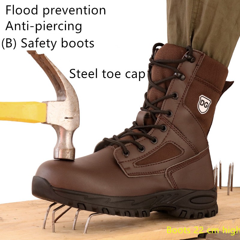 unisex steel toe boots