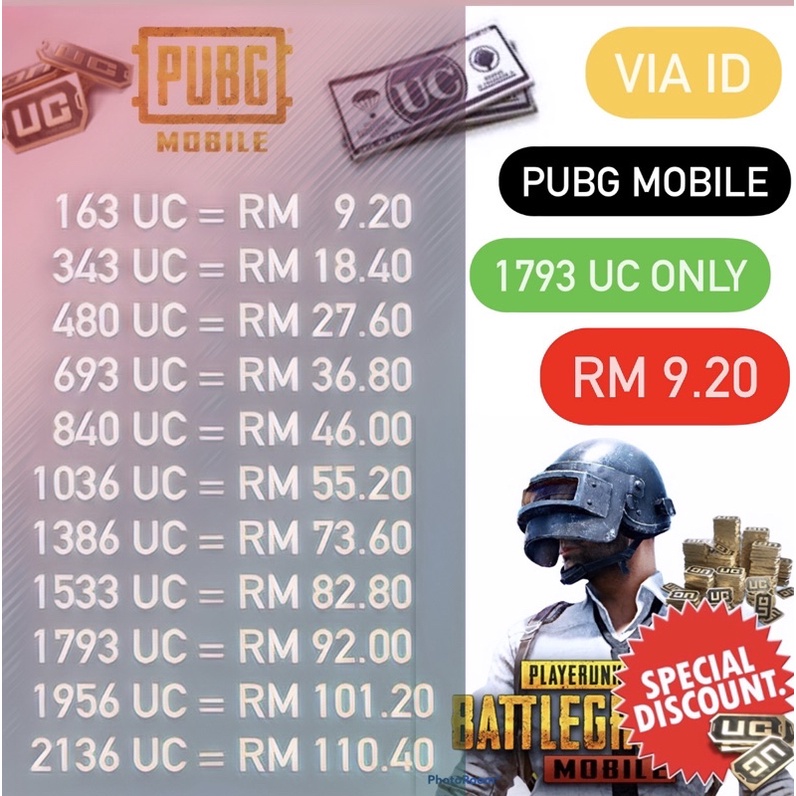 Buy Pubg Mobile Uc Murah 163 Uc Only Rm 9 20 Fast Process Seetracker Malaysia
