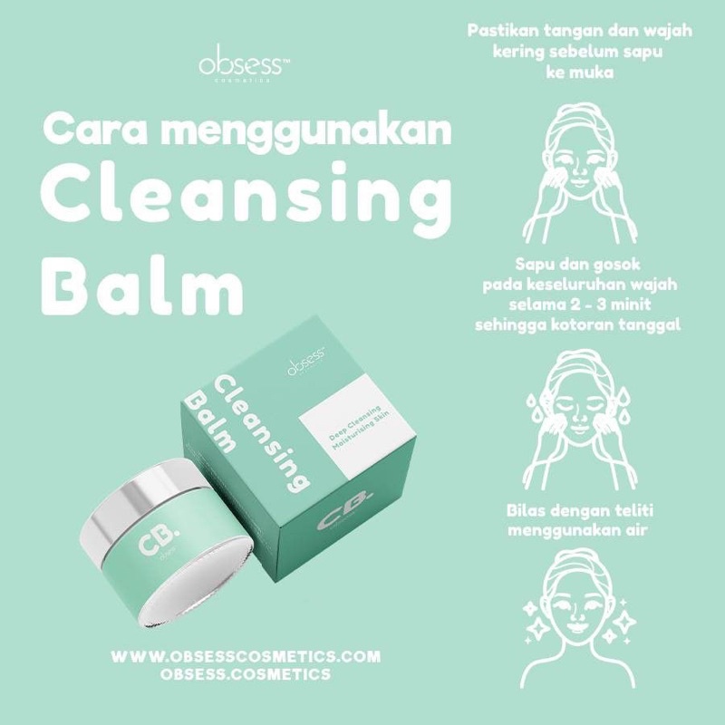 BEST SELLER CLEANSING BALM OBSESS COSMETICS & SKIN