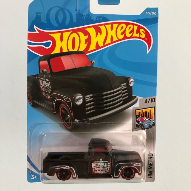 hot wheels 52 chevy black