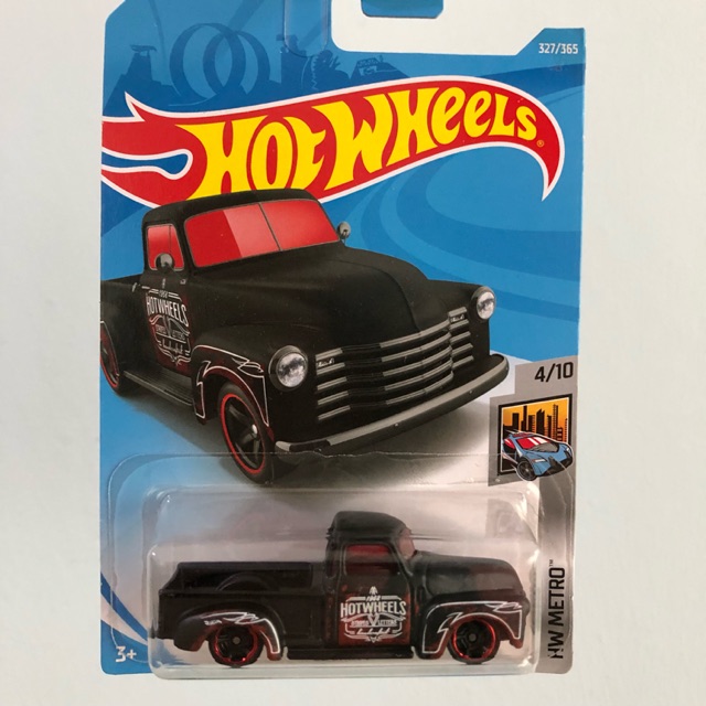 hot wheels 52 chevy black
