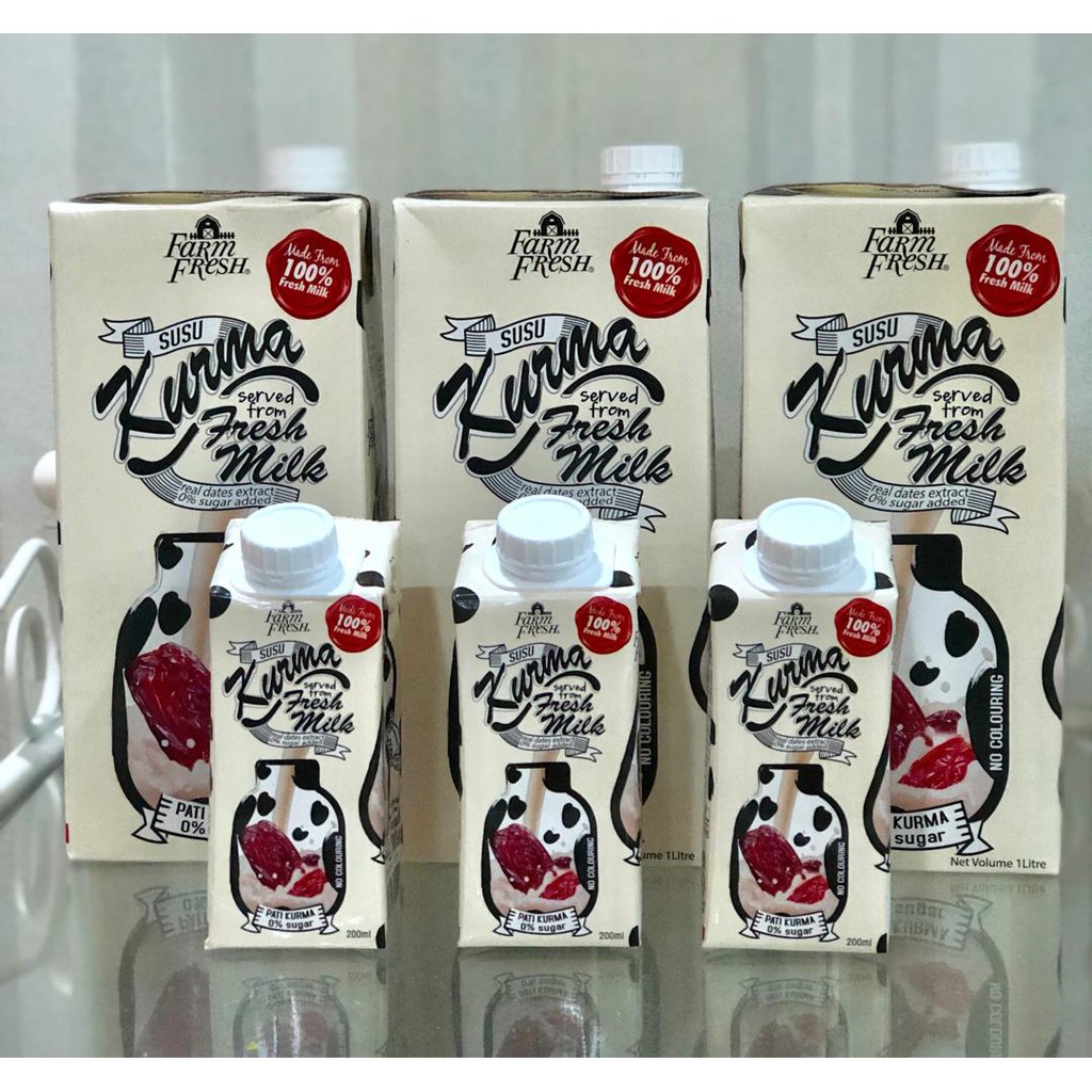 SUSU KURMA UHT FARM FRESH [ 200 ml ] | Shopee Malaysia