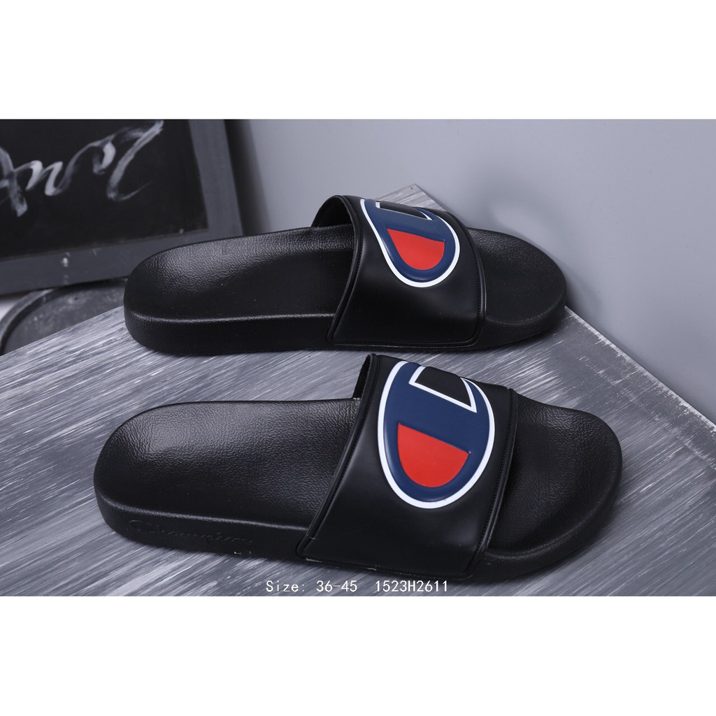 black champion slippers