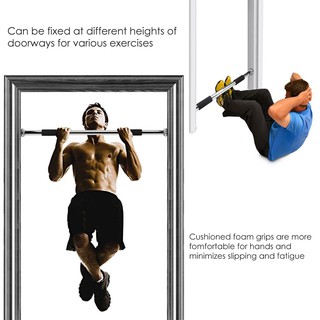 ME Workout Tools Door Way Pull Up Bar Push Up Workout Gym Chin Up Bar ...