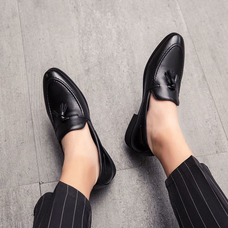 black formal shoes for work men's