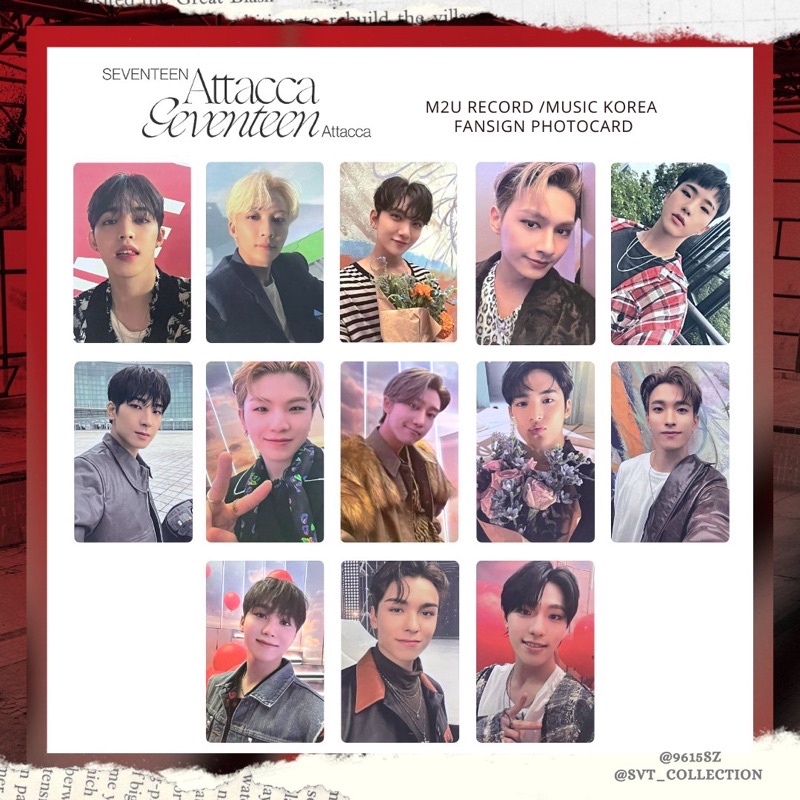 seventeen attacca m2u/ミュージックコリア ヨントントレカ