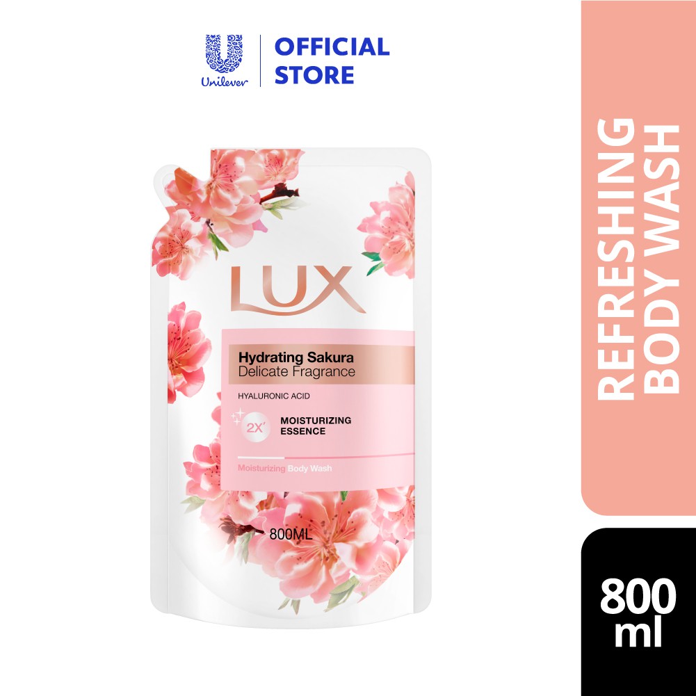 Lux Shower Gel Refill Hydrating Sakura 800ml Shopee Malaysia