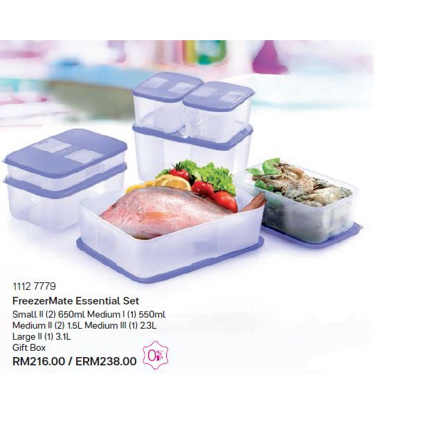 New tupperware Brand Freezer Mate food storage set