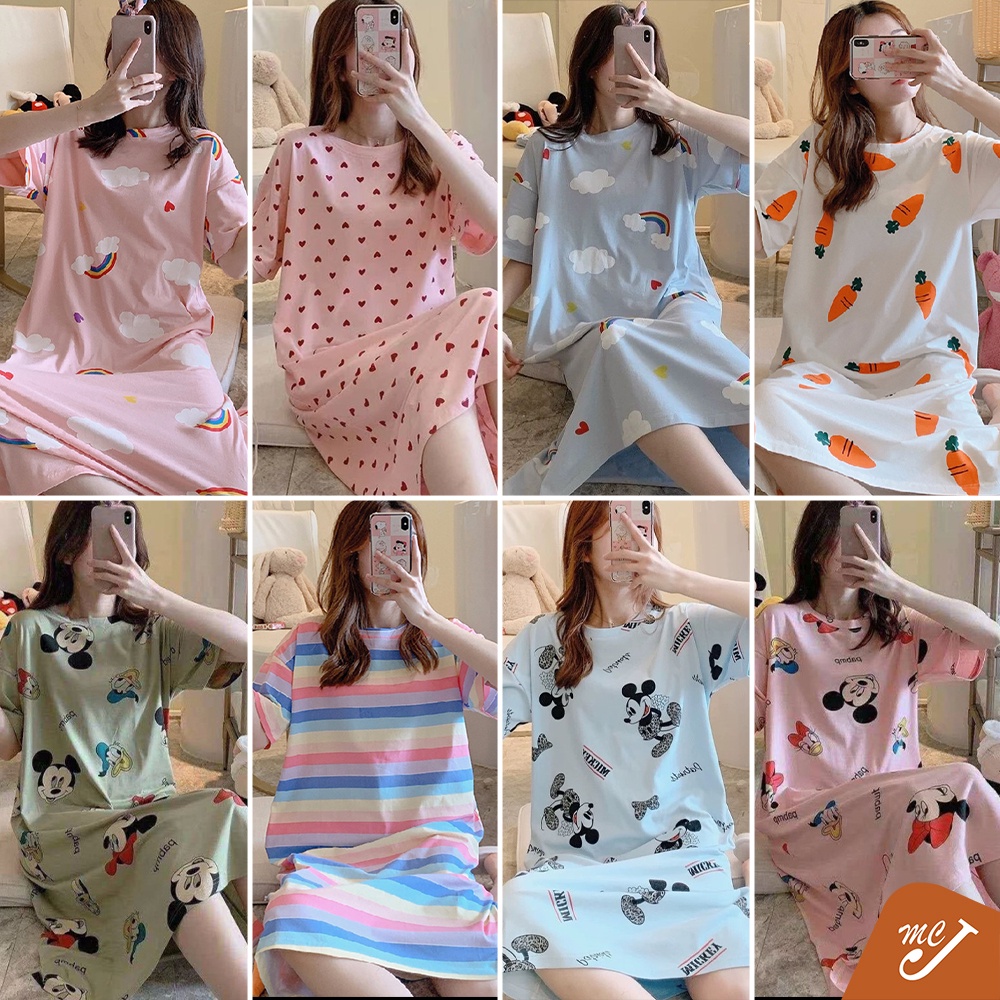 McJoden - YURI Womens pyjamas Plus Size Dress Pyjamas Sleepwear Pajamas Nightwear Baju Tidur Perempuan