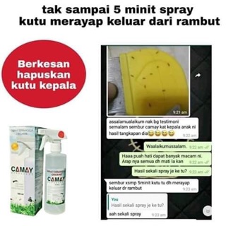 Ubat kutu kepala *CAMAY INSECT REPELLENT SPRAY*  Shopee 