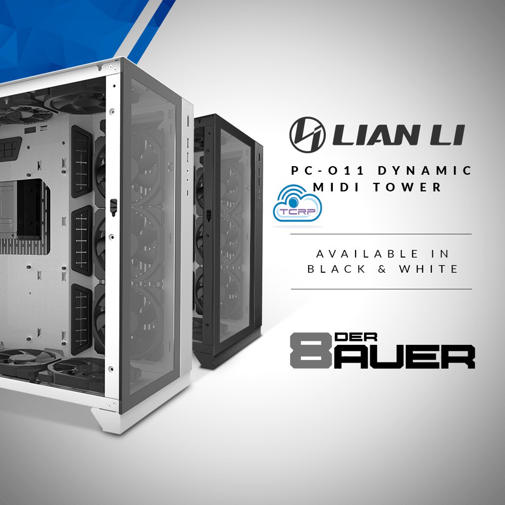 Lian Li Pc O11 Dynamic Der8auer Tempered Glass Aluminium E Atx Casing White Shopee Malaysia