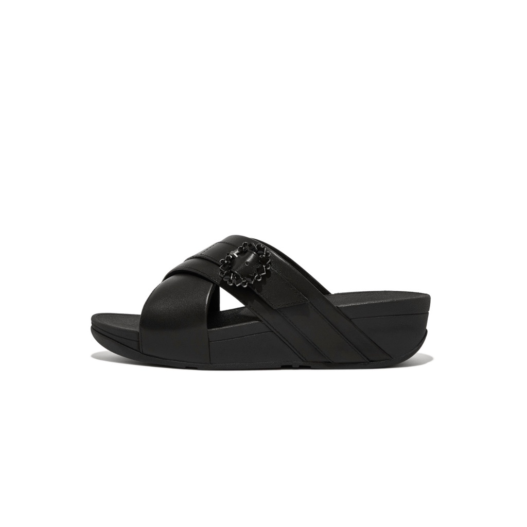leather cross slides