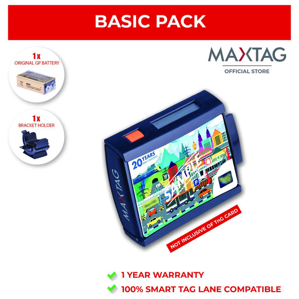 MaxTag Smart Tag Touch N Go Toll Basic Pack Shopee Malaysia