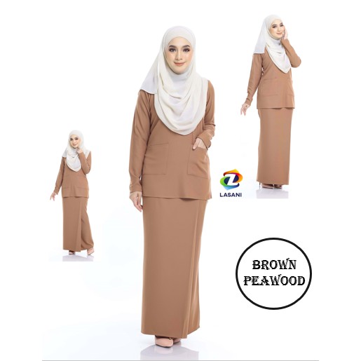 Baju Kurung Kedah Berpoket Zip Di Lengan Kurung Mini Modern Shopee Malaysia