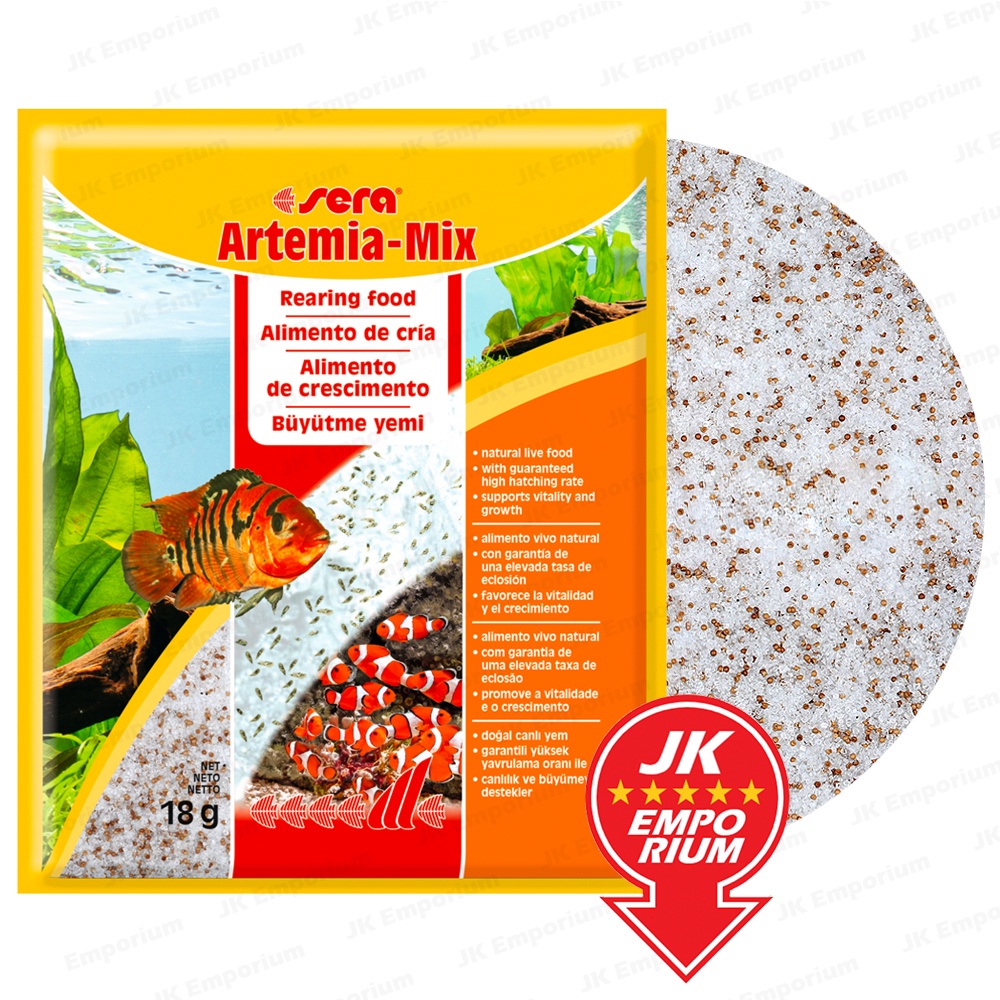 Sera ArtemiaMix 18g Baby Brine Shrimp Eggs With Salt Premix BBS Cysts