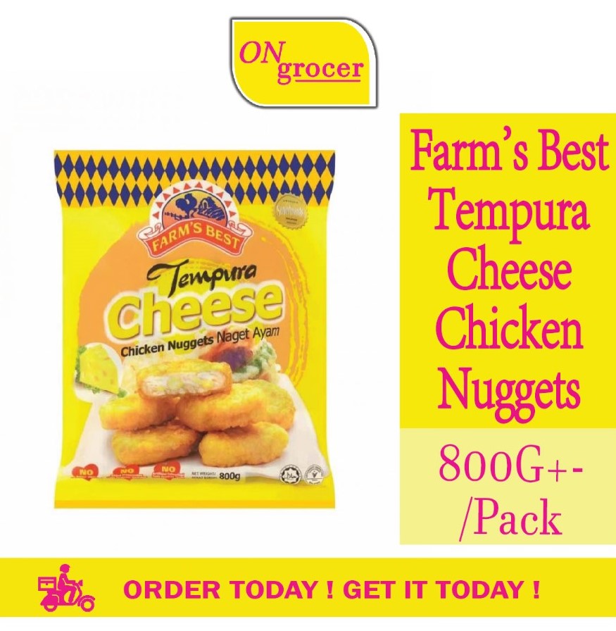 A0942 Farm's Best Tempura Cheese Chicken Nuggets 800g+/ Pack