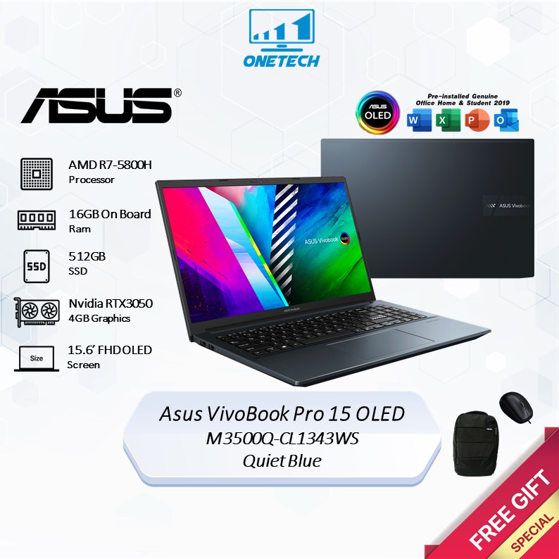 ASUS Vivobook Pro 15 OLED K3500 Price in Malaysia & Specs - RM2799 ...